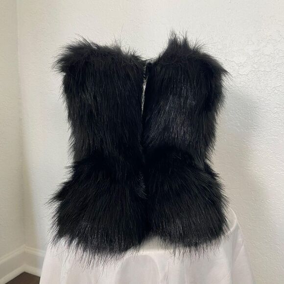 NEW Chunky Fuzzy Teddy Black Faux Fur Boots EU 41 US 10 - 10.5 - Picture 3 of 7